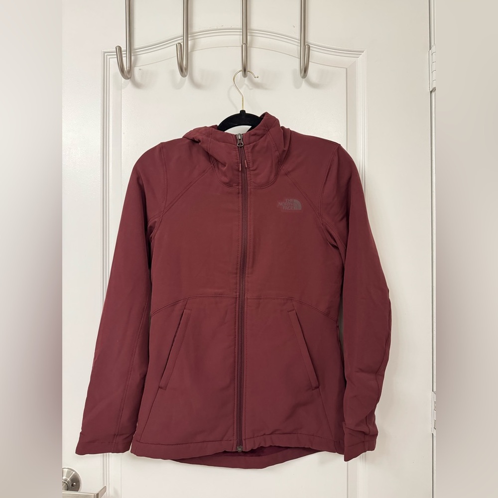 The North Face Burgundy Hooded Jacket